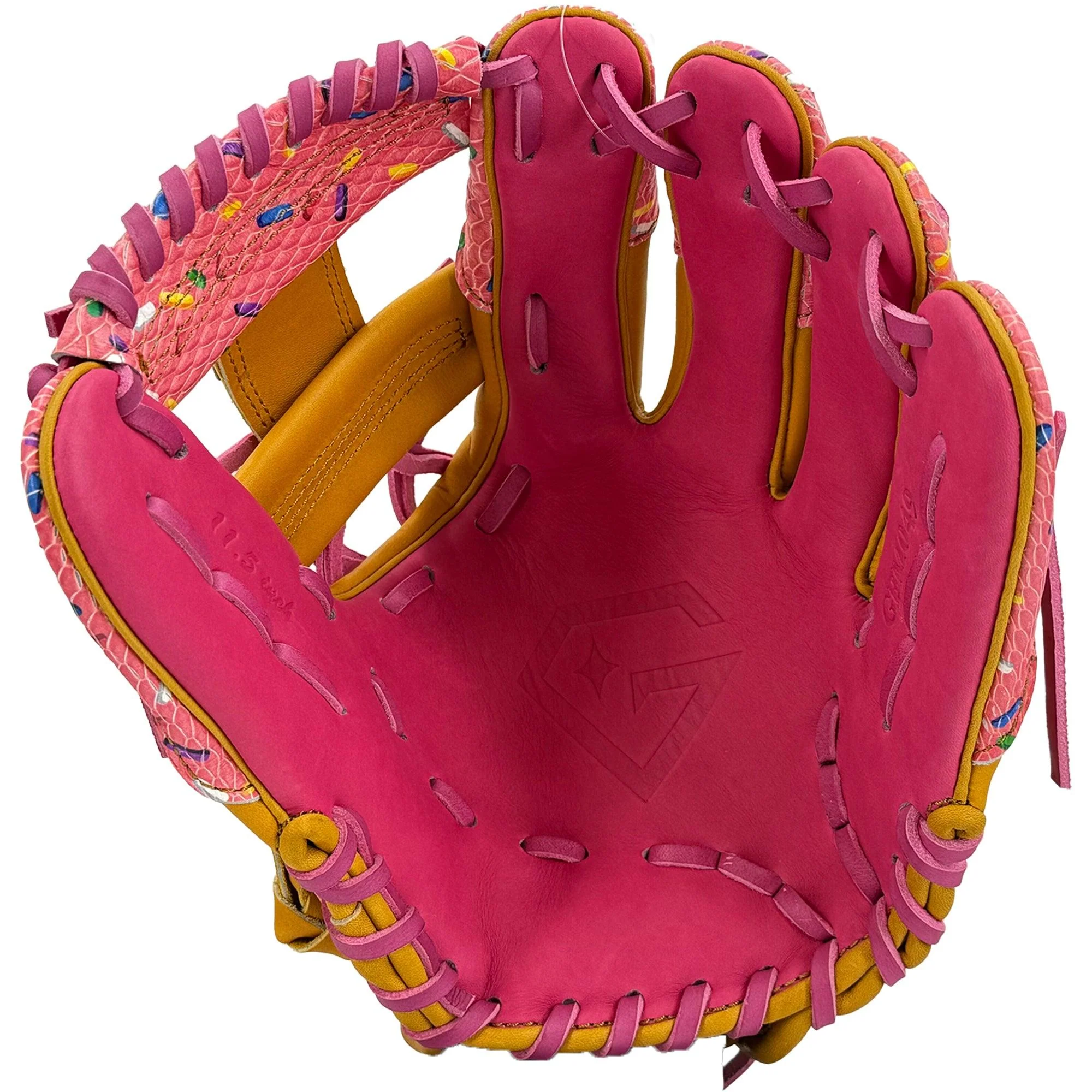 Gem Gloves Baseball Fielding Glove - GEM049 Donut Drip - Image 3