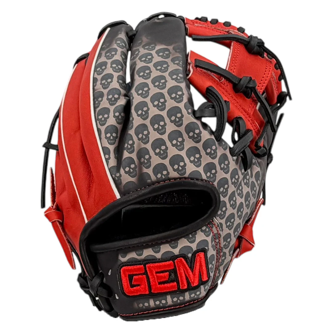 Gem Gloves Baseball Fielding Glove - GEM085 Shadow Skulls - Image 2