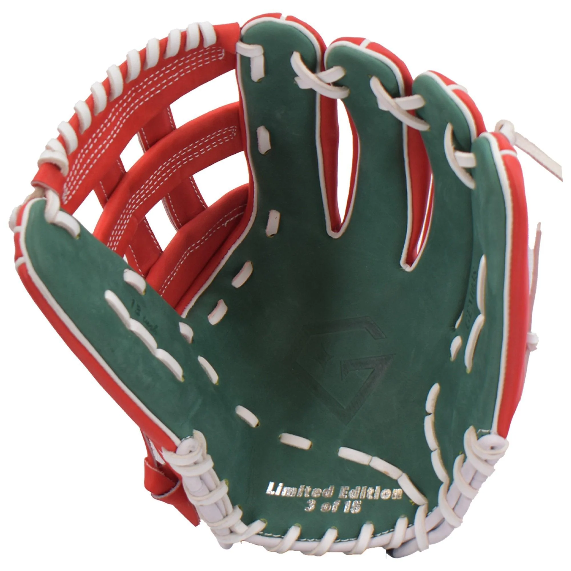 Gem Gloves Softball Fielding Glove - GEM038 Holly Jolly - Image 3