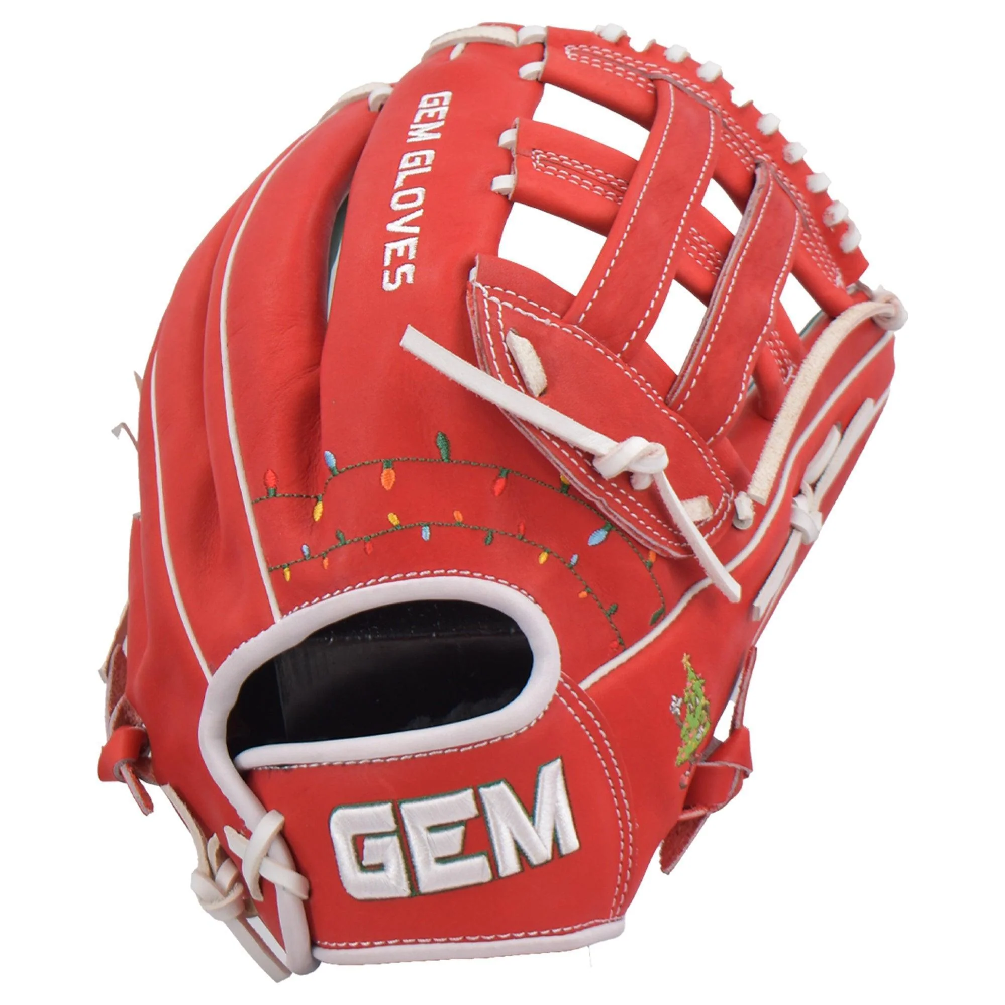 Gem Gloves Softball Fielding Glove - GEM038 Holly Jolly - Image 4
