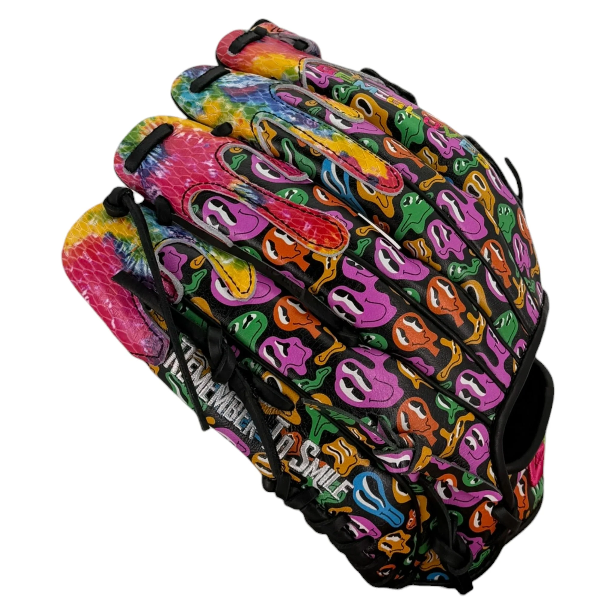 Gem Gloves Softball Fielding Glove - GEM106 Smiley Drip - Image 4